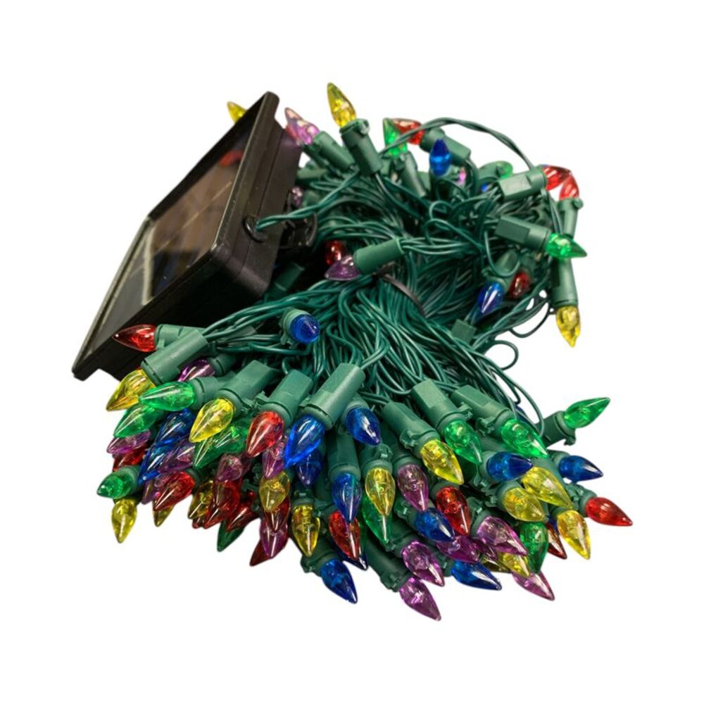 Member's Mark 8-Function LED Solar C3 String Lights, Multi-Color, 150ct, 74.5' - Picture 3 of 3